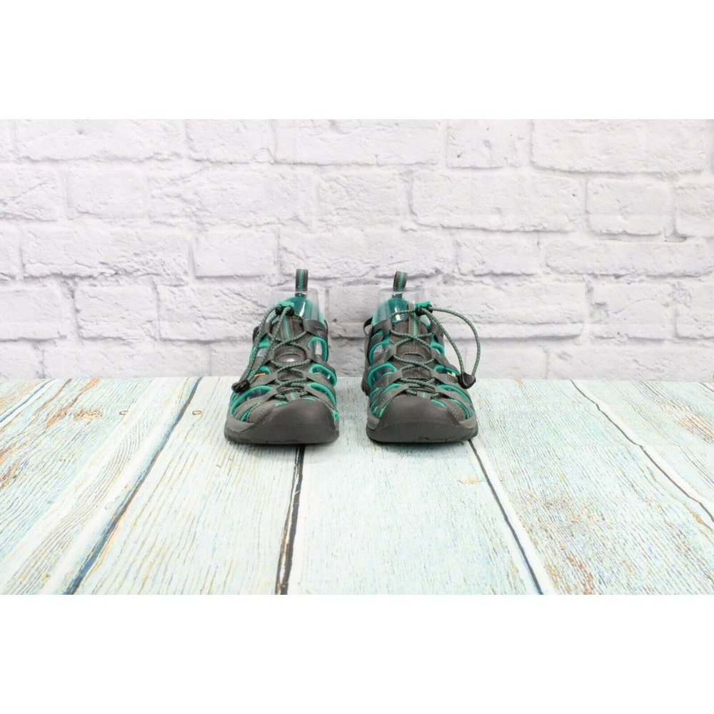 Keen Whisper  Gray Waterproof Adjustable Bungee Cord Sport Sandals Size 10 - Picture 4 of 9